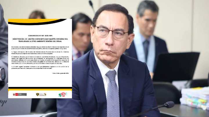 INPE descarta abusos contra Martín Vizcarra en el penal Ancón II