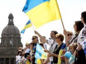 'I'm still crying': Ukrainian Independence Day marked in Edmonton