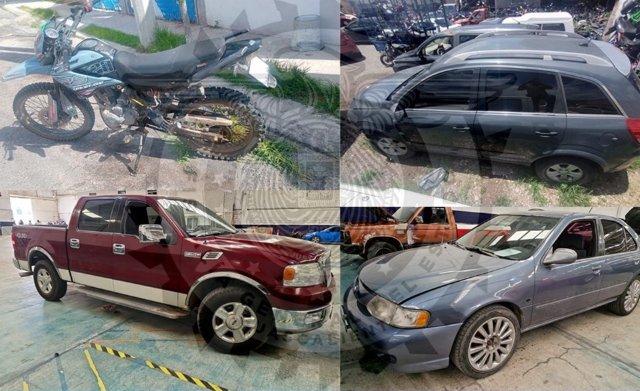 Aseguran vehículos con reporte de robo y alteraciones en Aguascalientes