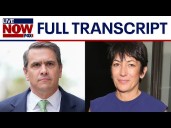 Full Transcript: DOJ releases text, audio of Ghislaine Maxwell interview