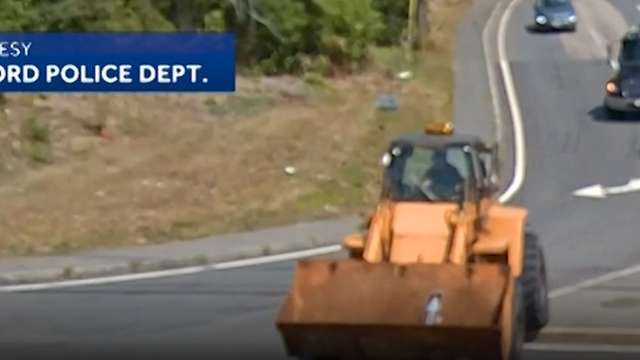 60,000-pound front end loader with no brakes barrels down hill, crashes