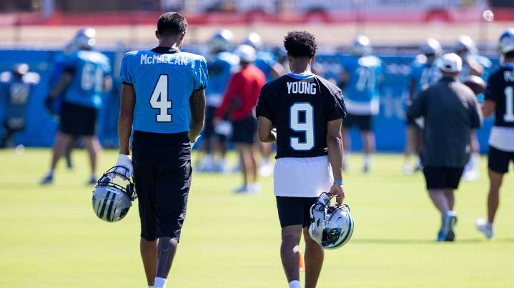 Panthers fans are hyped about Bryce Young-Tetairoa McMillan preseason connection