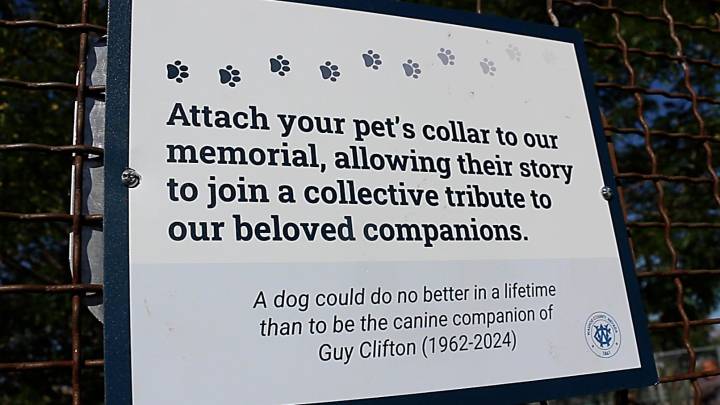 See the new pet memorial at Link Piazzo Dog Park