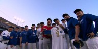 Gavin Lux receives 2024 World Series ring from Dodgers
