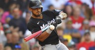 Marlins' Dane Myers gets heckled by fan at Fenway Park. He hits tying homer and fan ejected