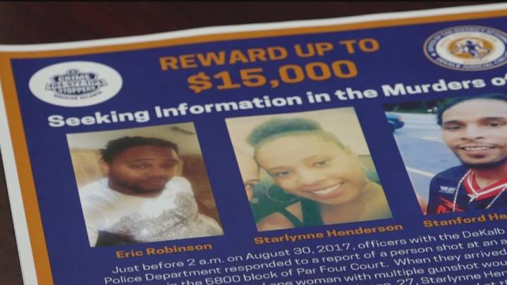 Families plead for answers eight years after triple shooting in Stonecrest