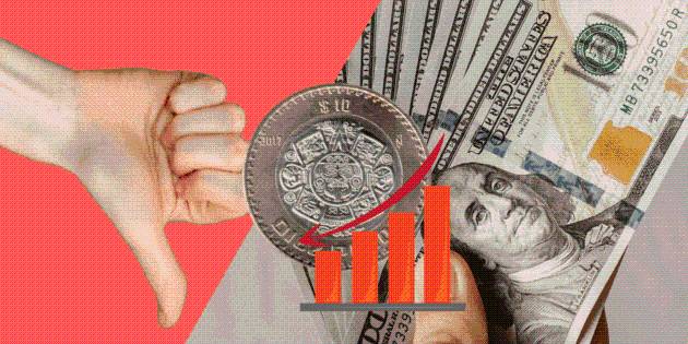 Peso mexicano hacia ATRÁS frente al dólar al arranque del lunes 11 de agosto