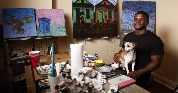 Brandon Surtain's art career began with Hurricane Katrina