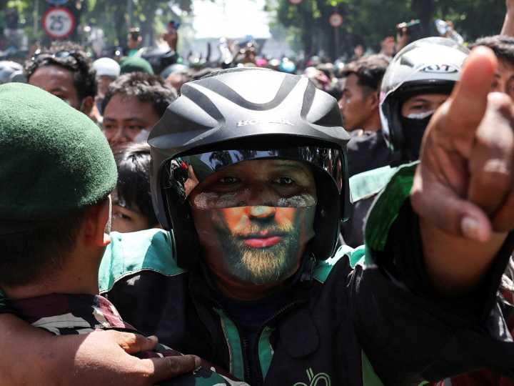 Protests resume in Indonesia’s Jakarta after ride