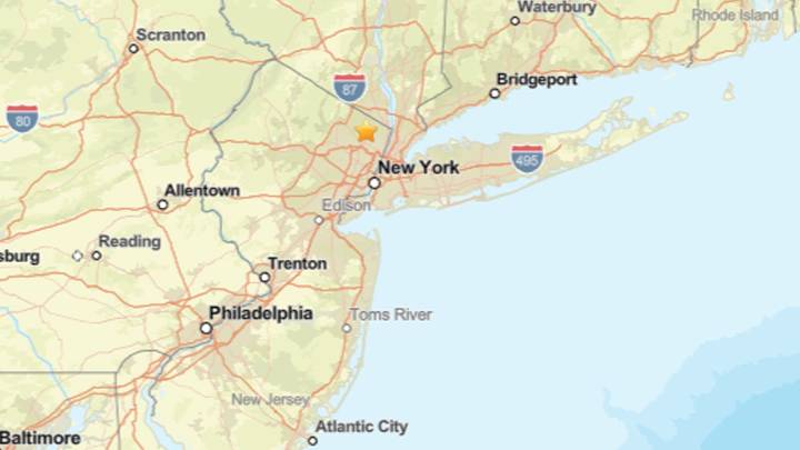 Earthquake near Hillside, NJ on Tuesday reportedly felt in NYC
