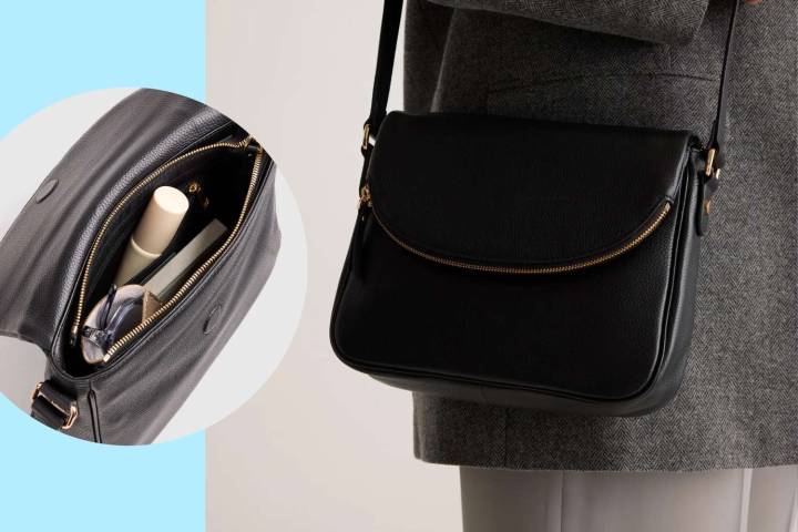 My Quince Leather Crossbody Bag Has Hidden Pockets