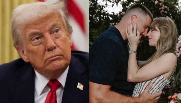 "Les deseo mucha suerte": expresó Trump a compromiso de Taylor Swift y Travis Kelce