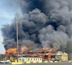 Building on Nippon Dynawave property a total loss after industrial fire in Longview