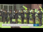 Final honors: 21-gun salute, flyover, and last call for Officer Rose who was killed responding to CD
