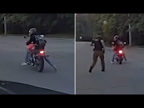 Man runs out of gas while fleeing from deputies on stolen motorcycle