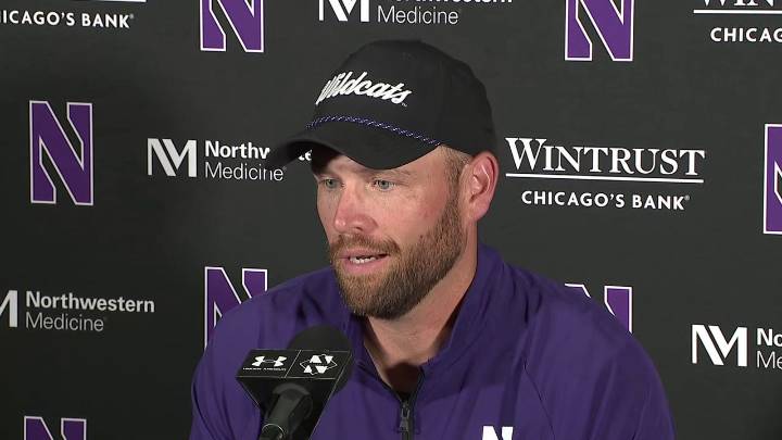 David Braun talks Northwestern football's fall camp: 'can't spray perfume on a 4