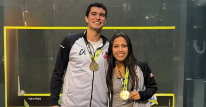 Diego Elías y Luciana Castillo conquistaron la medalla de oro en los Panamericanos Senior de squash