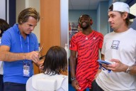VIP hairstylist Julien Farel serves style at US Open pop