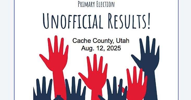 Cache County Clerk announces unofficial results of Aug. 12 municipal primary balloting