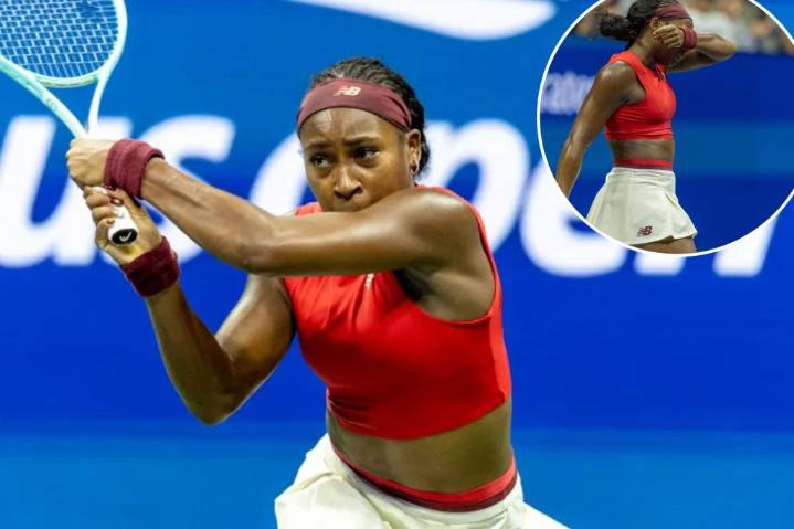 Coco Gauff shakes off tears to rally past Donna Vekic at US Open