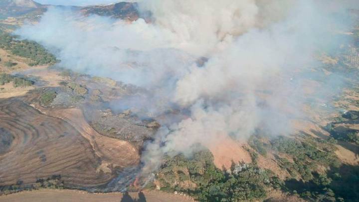 La zona Sur del Torcal se mantiene en alerta frente a los incendios