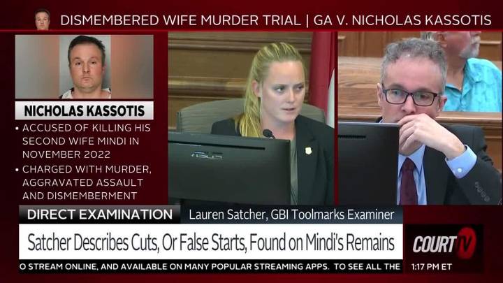 Examiner Describes Cuts or False Starts on Mindi Kassotis’ Remains