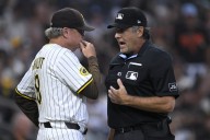 Padres' Bogaerts loses homer on fan interference call, manager Mike Shildt ejected in 4