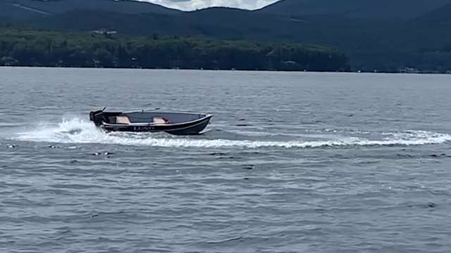 Runaway boat on Lake Winnipesaukee after operator was thrown from it