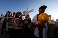 Vigil mourns man killed on freeway after ICE enforcement at Monrovia Home Depot