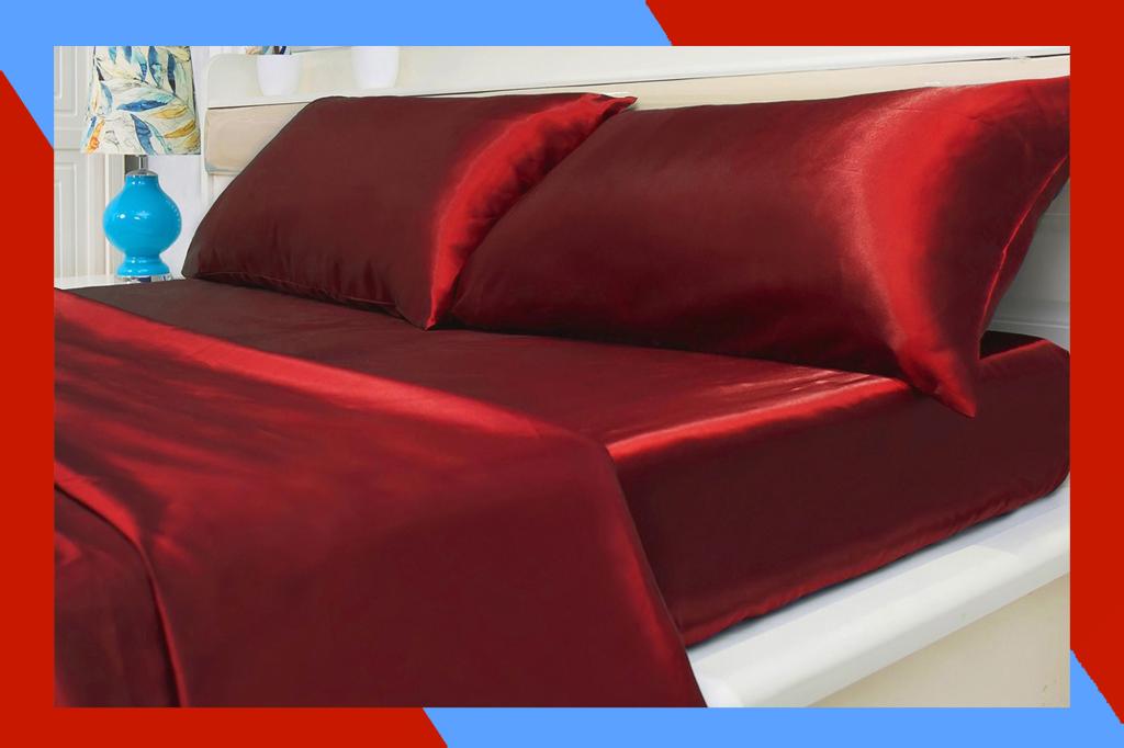 Silky-Soft Satin 4-Piece Sheet Set is 43% off for a limited time