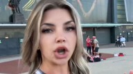 Glamorous Man Utd fan rocks up at Old Trafford in nothing but bodypaint but is 'not allowed into Arsenal game'