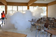 Acelera Guadalupe fumigación y deshierbe de escuelas
