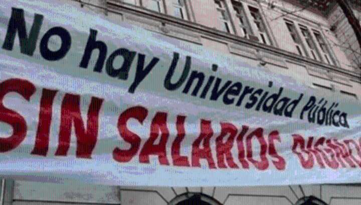 Parte del sector docente universitario desmiente el aumento anunciado por el Gobierno: Sigue el paro