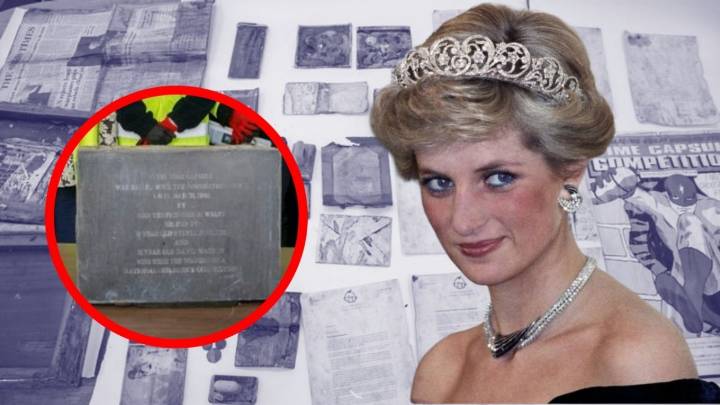 ¿Qué objetos descubrieron dentro de la cápsula del tiempo de la princesa Diana?