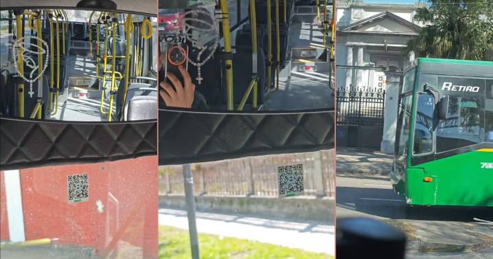 Captan video de un autobús vacío cuyo timbre suena al pasar frente a un cementerio