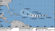 Tormenta tropical Erin avanza hacia el oeste y probablemente se convierta en huracán esta semana