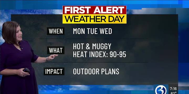 Technical Discussion: Three consecutive First Alert Weather Days for heat and building humidity.