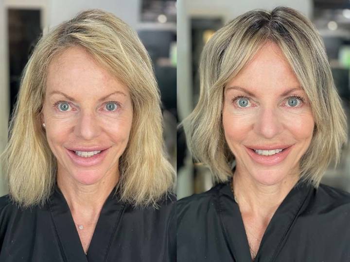 Makeover: Highlights and simple makeup give a lighter, brighter look