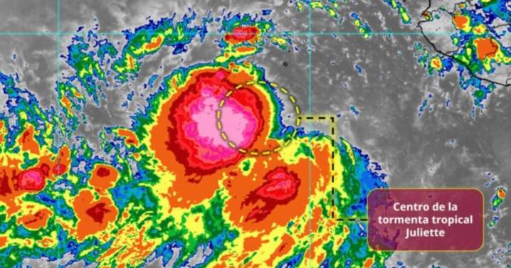 Depresión tropical Diez-E se intensifica a tormenta tropical “Juliette”, ¿cómo afectará a México?