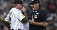 Padres' Bogaerts loses homer on fan interference call, manager Shildt ejected