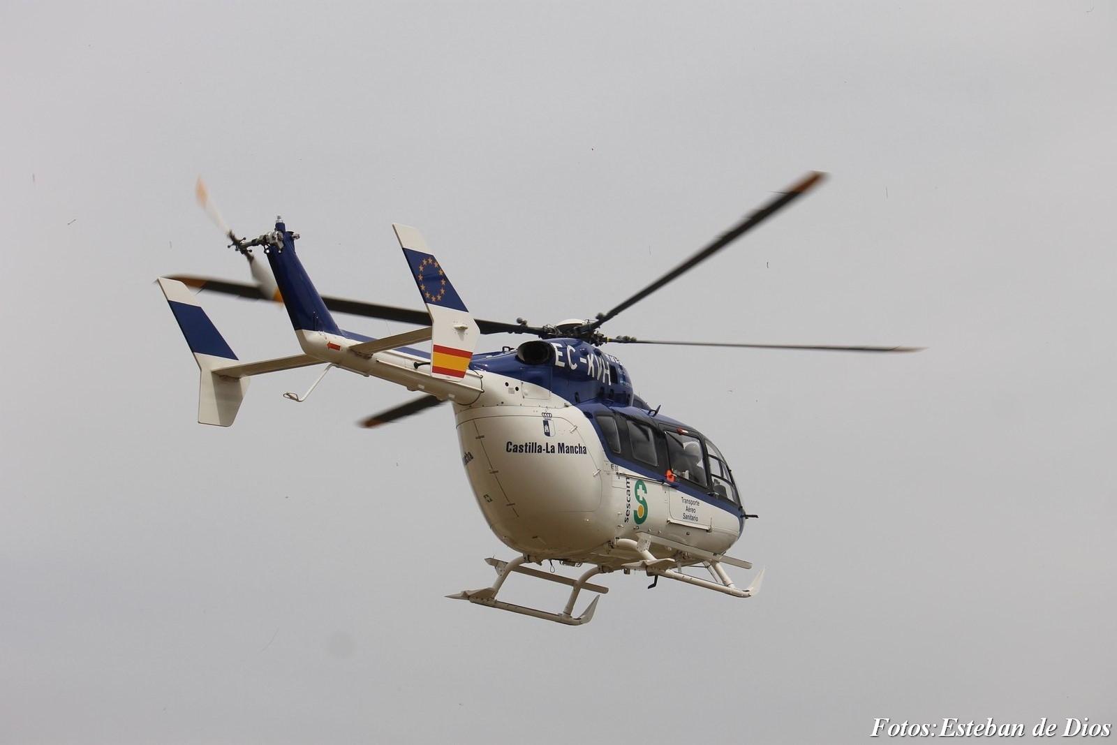 Un herido en un incendio doméstico en Valdemoro-Sierra es evacuado en helicóptero al Hospital de Cuenca