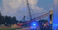 Vinton man arrested after highjacking crane on Interstate 10