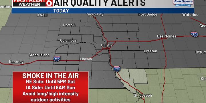 Emily’s First Alert 6 Forecast - Poor air quality but comfortable conditions through the weekend