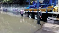 Ganan lluvias a trabajos de desazolve en Río Churubusco en CDMX
