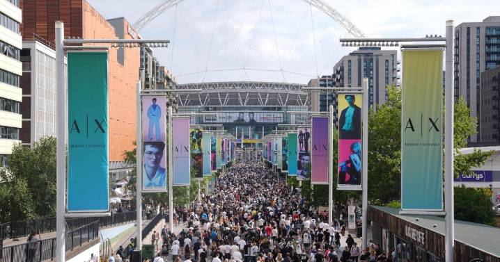 Man dies after falling at Oasis concert at Wembley Stadium