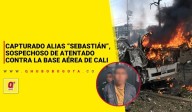 Capturado alias 'Sebastián', sospechoso de atentado contra la base aérea de Cali