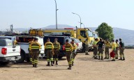 Un muerto al volcar una autobomba en un incendio de León