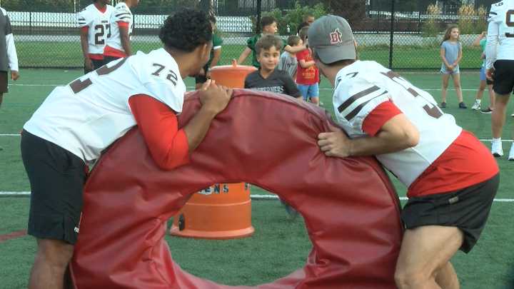 Brown Football Hosts Annual "Meet The Bears" Youth Clinic