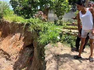 En riesgo el sector Araguaney 2 por deslizamientos de tierra