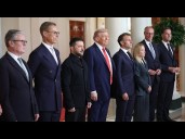Watch: Trump meets with European leaders over Russia's war in Ukraine